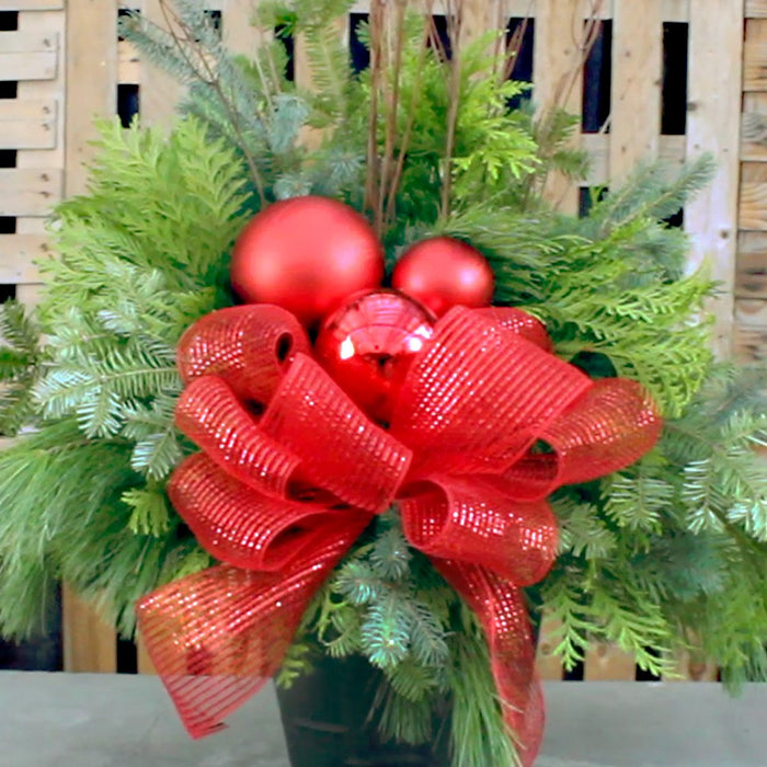 Make your own festive winter urn